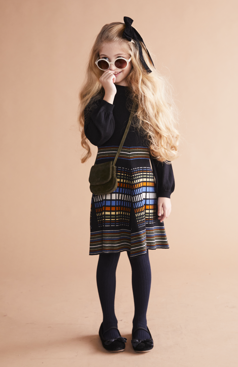 Porter Color Block Knitted  Dress