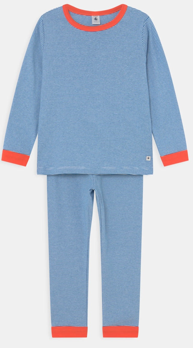 Petit Bateau Boys Tumulus Striped Pajamas