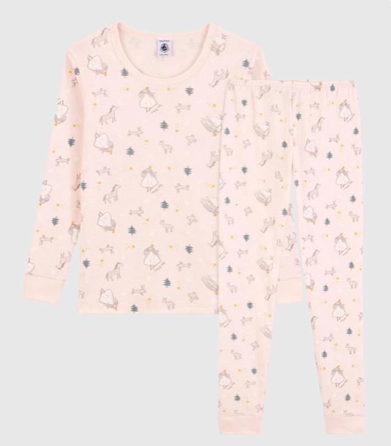 Petit Bateau Girls Tulle Ballerina Pajamas