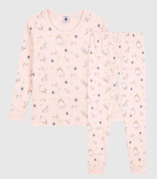 Petit Bateau Girls Tulle Ballerina Pajamas