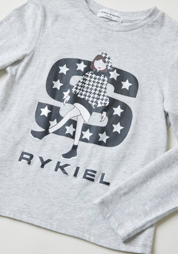 Sonia Rykiel Sharleen LS Big 'S' Tee Shirt