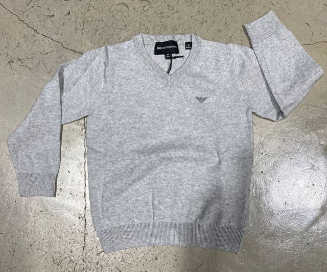 Armani Junior Knit V-Neck Sweater