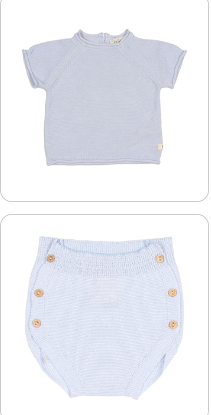 Buho Baby 2 Pc Knit T-shirt & Culotte Set