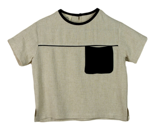 Popelin Boy's  Pocket Shirt