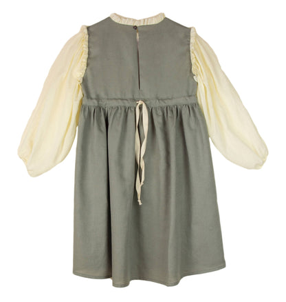 Popelin Girls Long Sleeve Dress