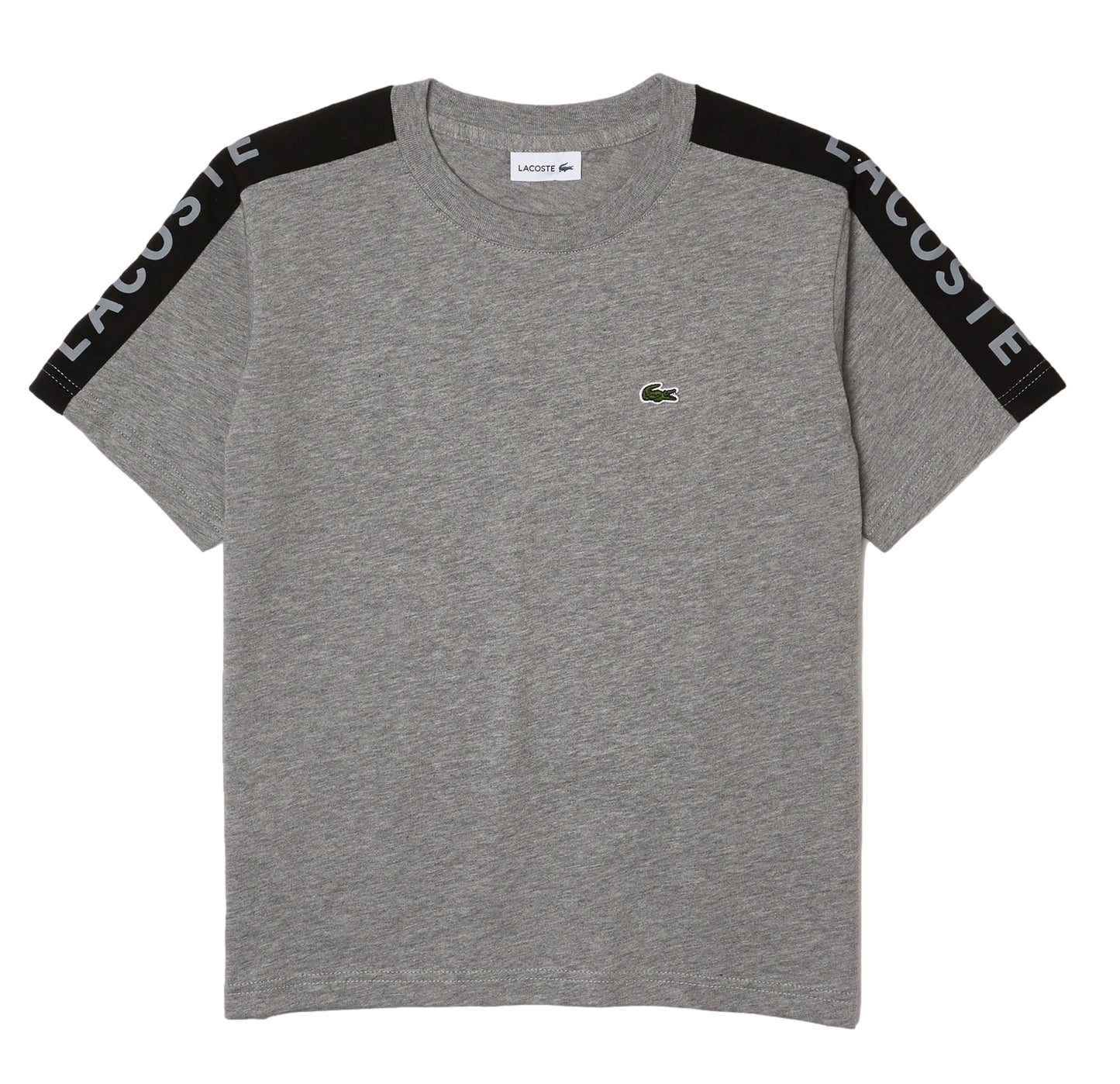 Lacoste Crew Neck Shoulder Logo T-Shirt