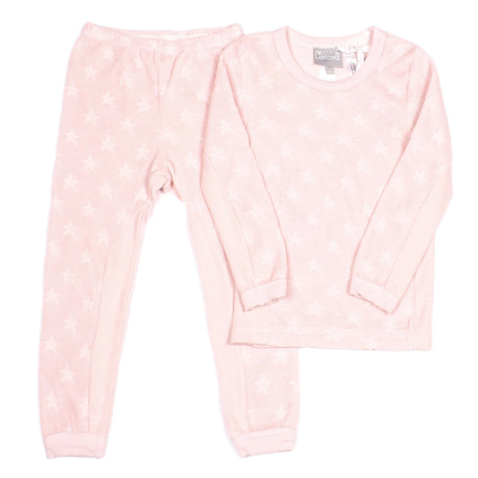 Coccoli Toddler Velour Star 2PC Pajama