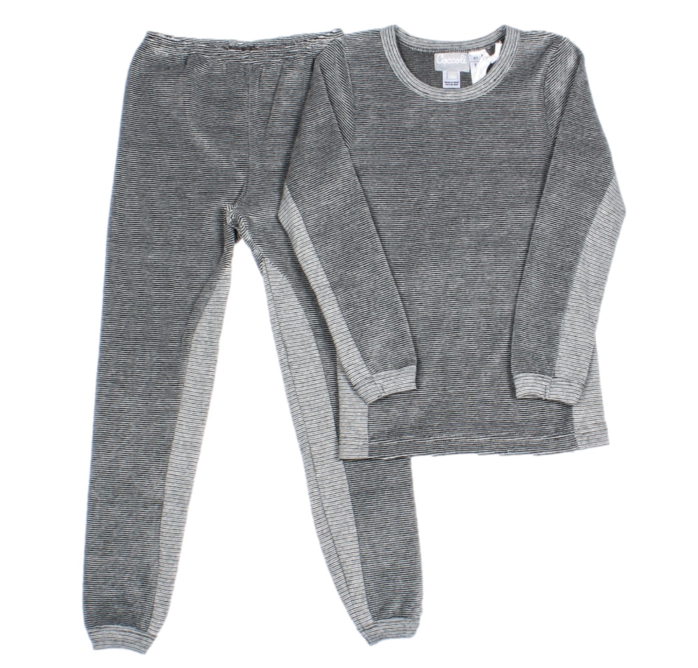 Coccoli Velour Striped 2PC Pajama