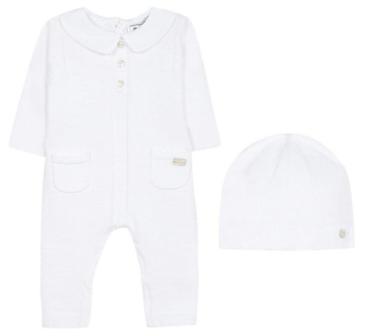 Tartine Newborn Knit Romper & Hat Set