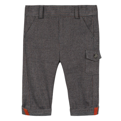 Tartine et Chocolat Boys Check Flannel Suit Pants