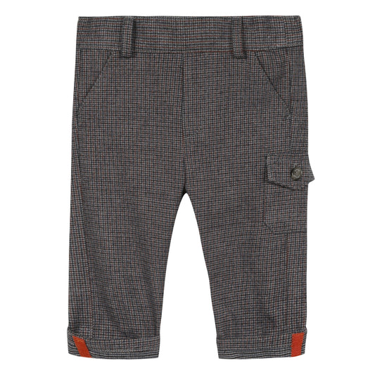 Tartine et Chocolat Boys Check Flannel Suit Pants
