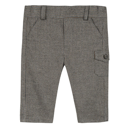Tartine et Chocolat Boys Check Flannel Suit Pants