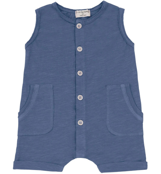 One + In the Family Baby Boy Troia Romper