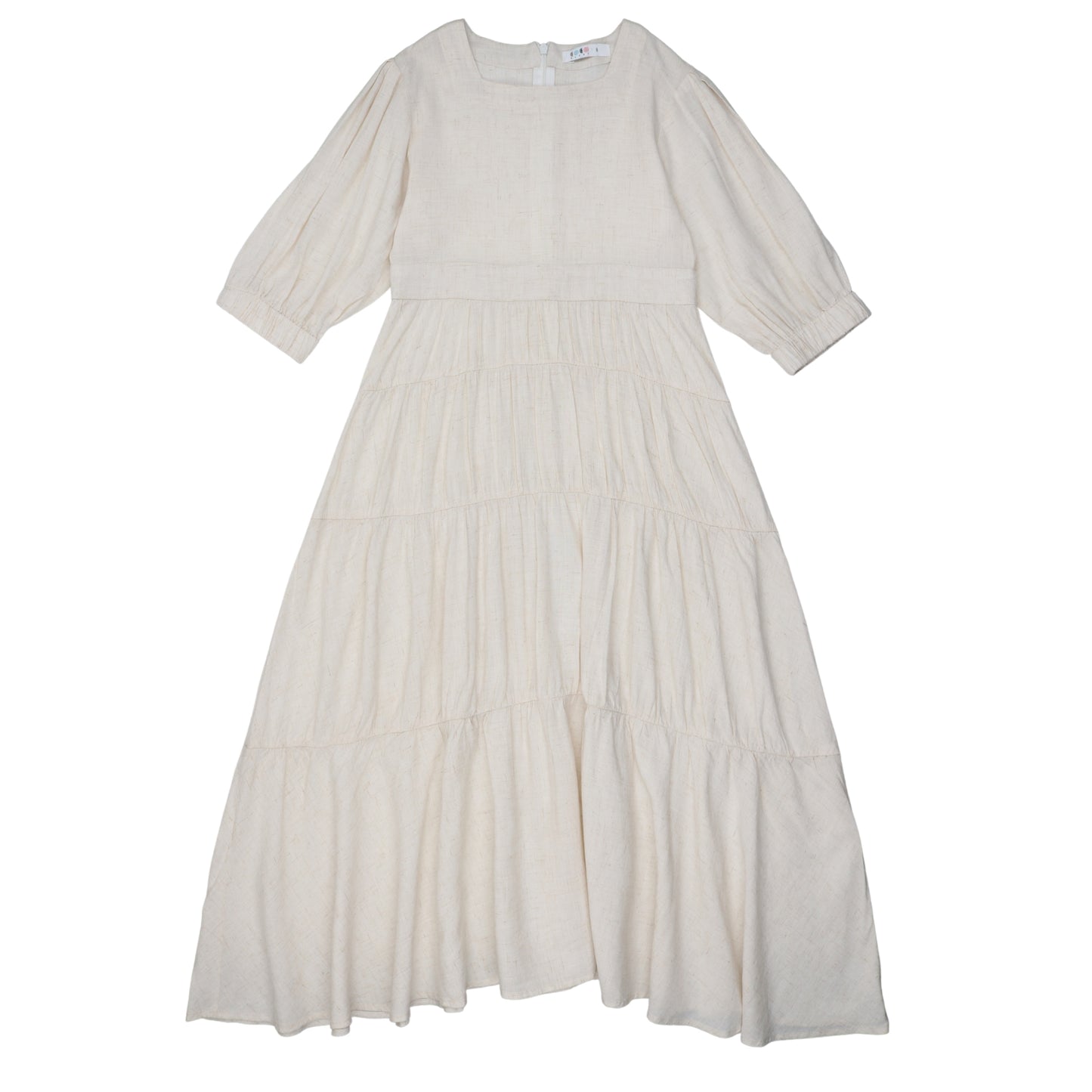 Coco Blanc Flowy Linen Dress