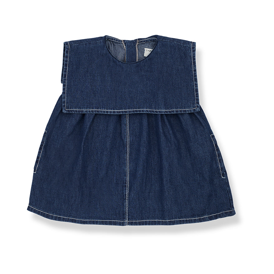 One + In the Family Violet Sleeveless Denim Dress