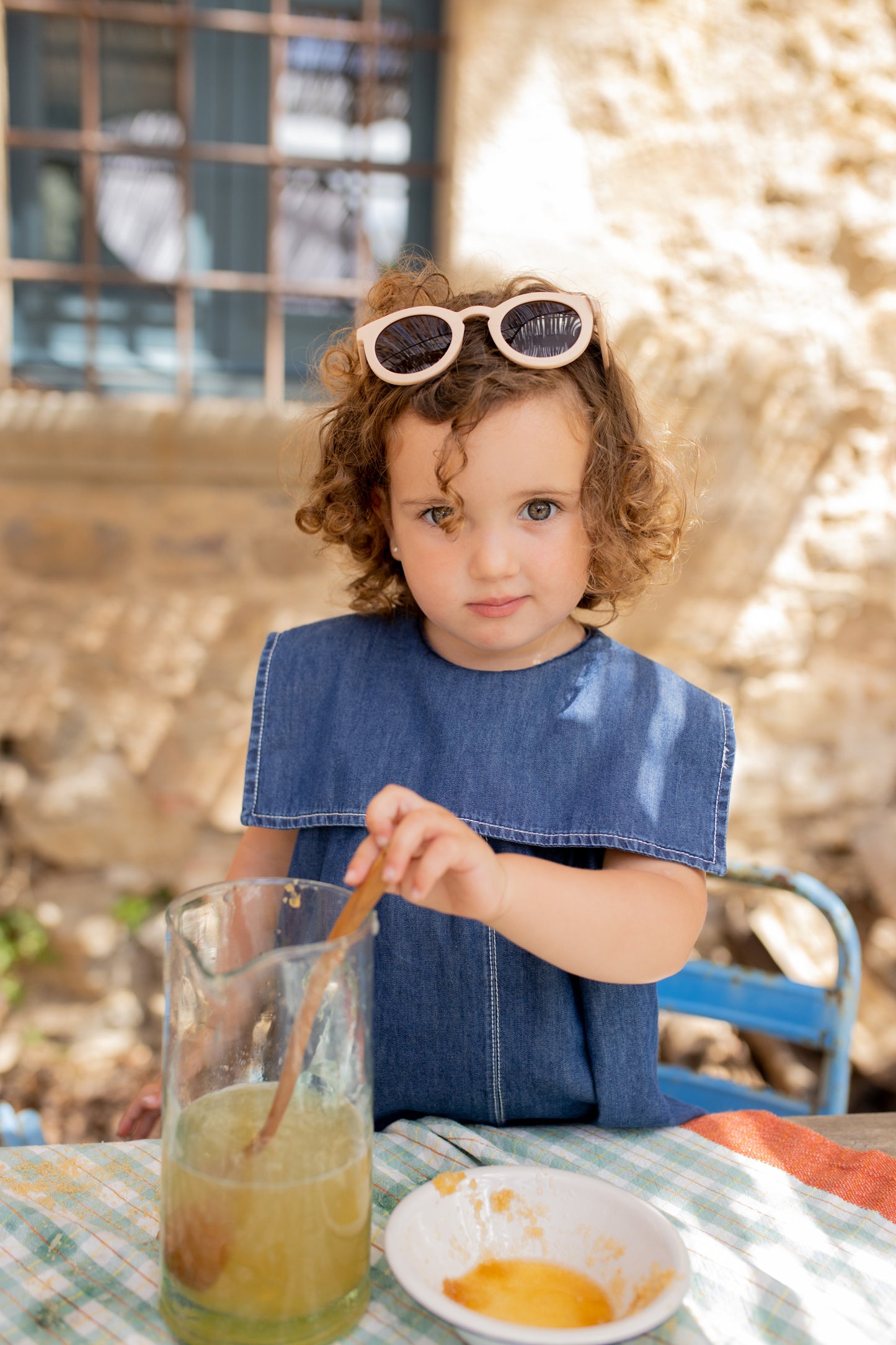 One + In the Family Violet Sleeveless Denim Dress