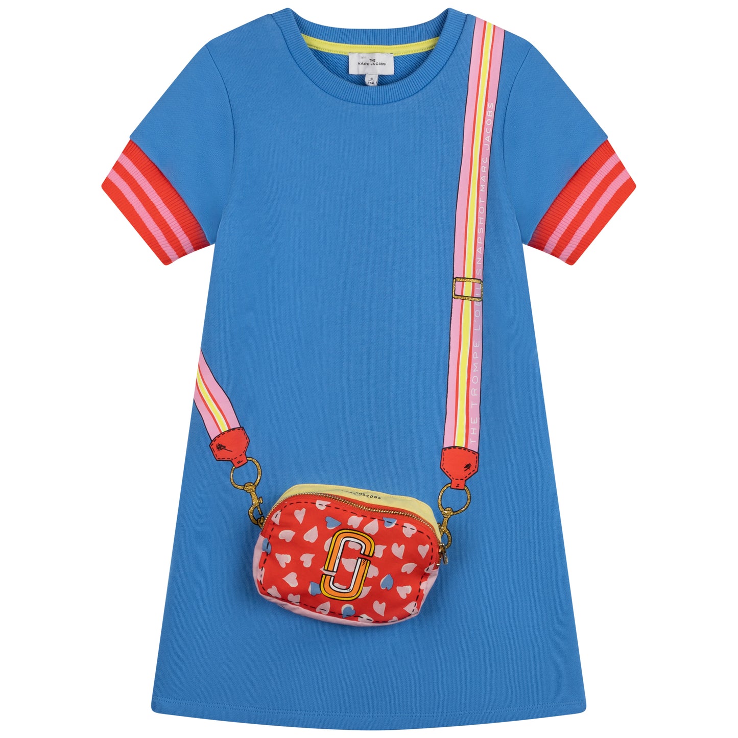 The Marc Jacobs Girls Short Sleeve Snapshot Dress