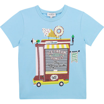 The Marc Jacobs "Food Truck"  Glitter T-Shirt