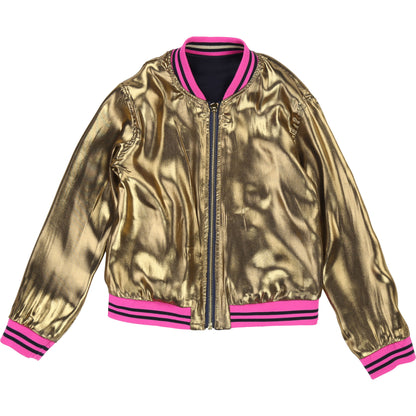Little Marc Jacobs Reversible Sateen Bomber Jacket