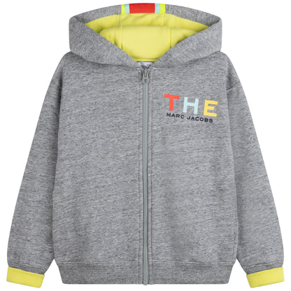 The Marc Jacobs Logo Tape Zip Up Sweatshirt