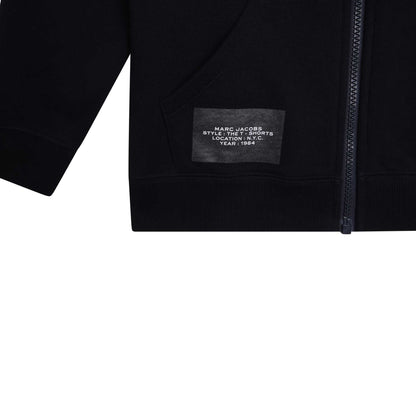 Little Marc Jacobs Hooded Cardigan w/ Front Logo