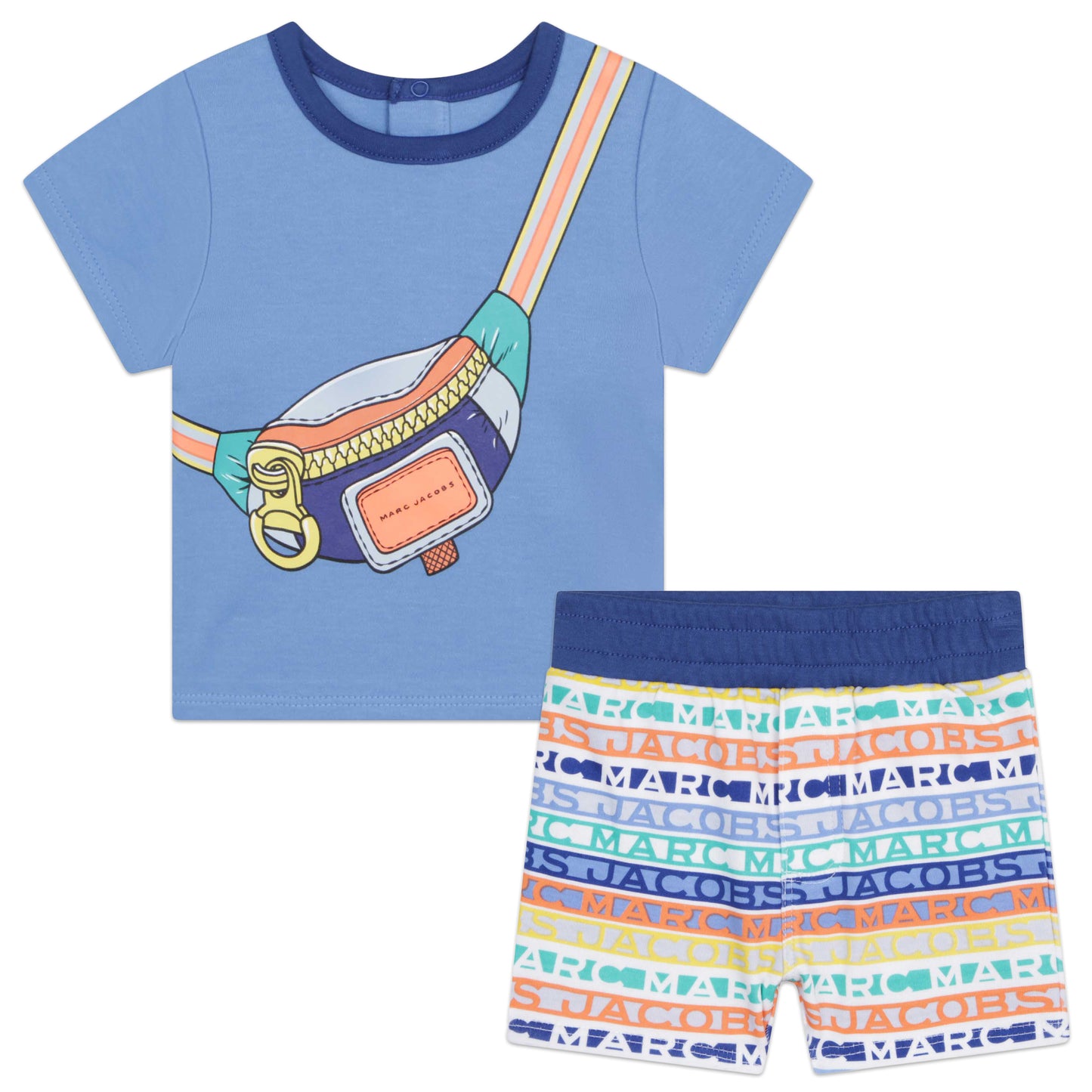 Little Marc Jacobs Fanny Pack Tee Shirt & Shorts 2Pc Outfit