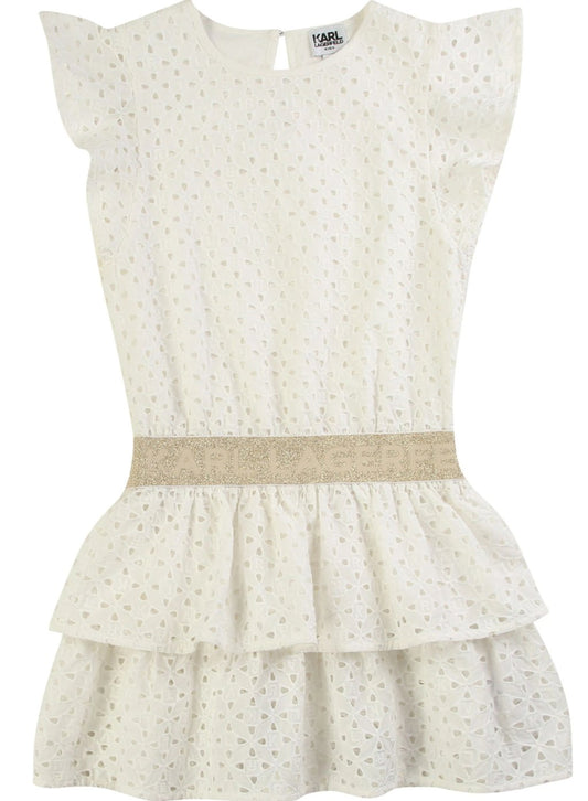 Karl Lagerfeld All Over Logo Waisted Dress