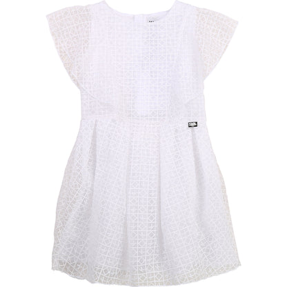 Karl Lagerfeld Logo Flounce Dress