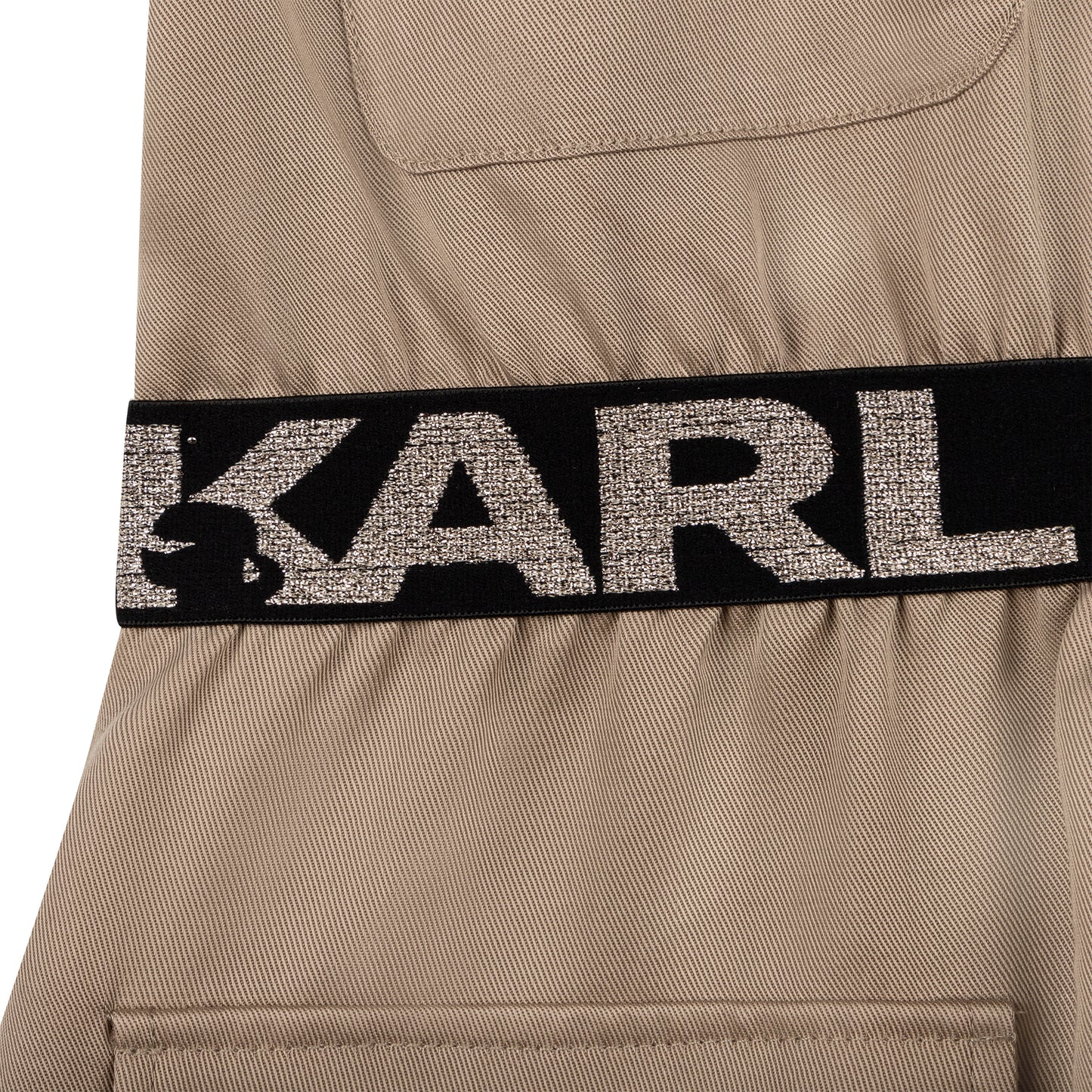 Karl Lagerfeld Safari Oversized Pockets Dress