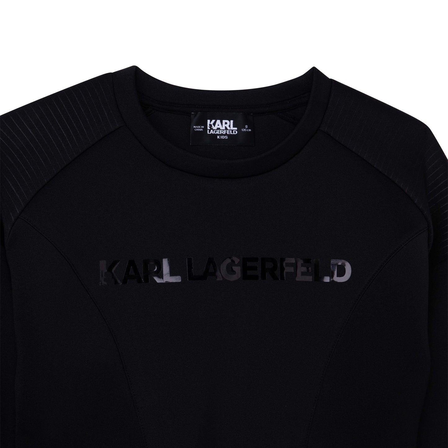 Karl Lagerfeld Neoprene Dress w Buckle Clip Belt
