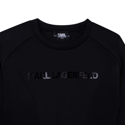 Karl Lagerfeld Neoprene Dress w Buckle Clip Belt