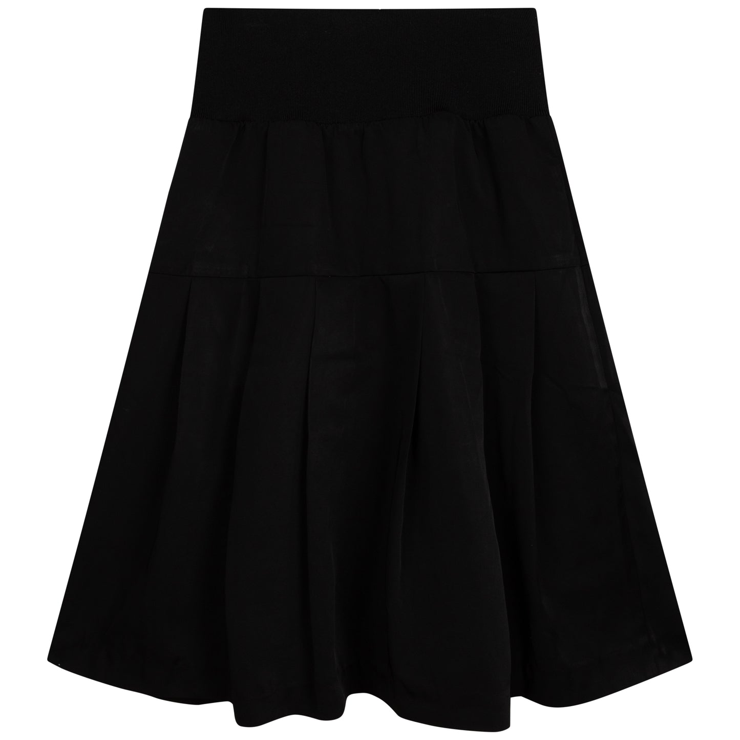 Karl Lagerfeld Pleated Neoprene Skirt w/ Removable Pocket