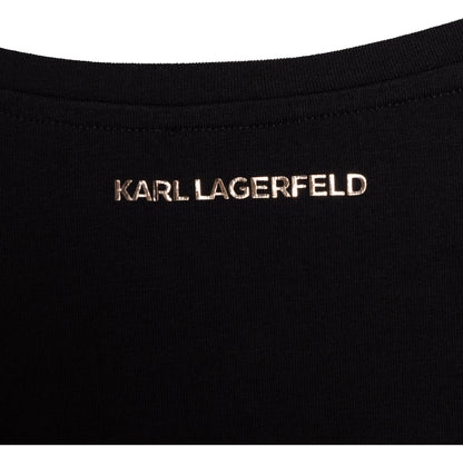 Karl Lagerfeld Art Deco Logo Print T-Shirt