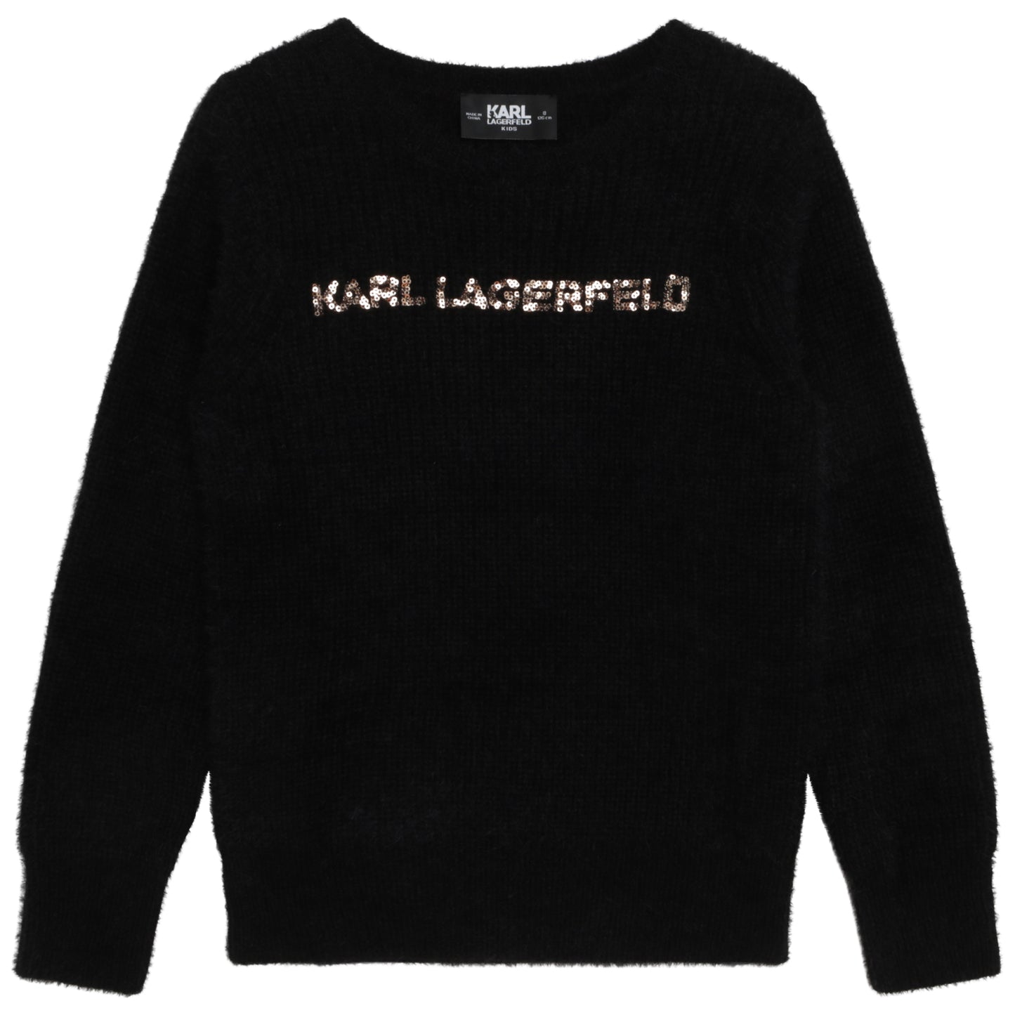 Karl Lagerfeld Girls Sequin Logo Sweater