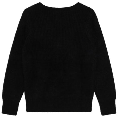 Karl Lagerfeld Sequin Logo Knit Sweater