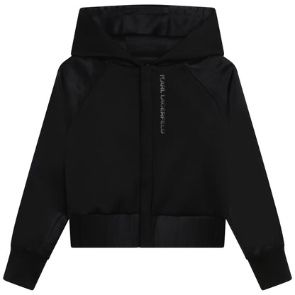 Karl Lagerfeld Girls Reversible Zip Hoodie