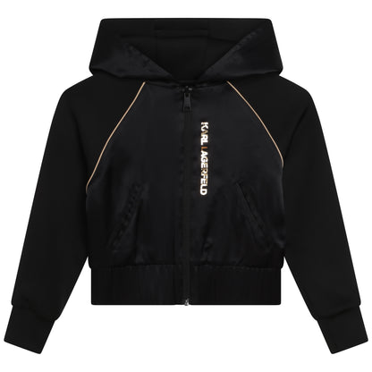Karl Lagerfeld Girls Reversible Zip Hoodie