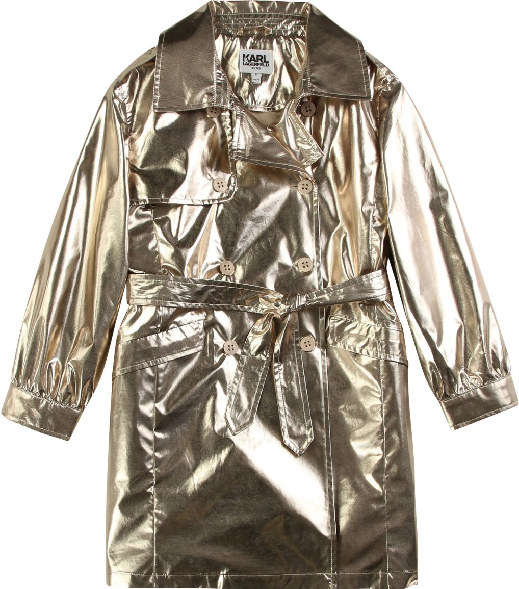 Karl Lagerfeld Girl's Trench Coat