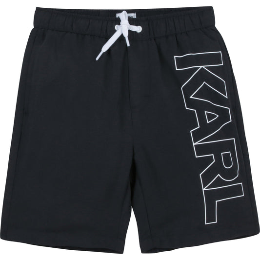 Karl Lagerfeld Boys Logo Swim Trunks
