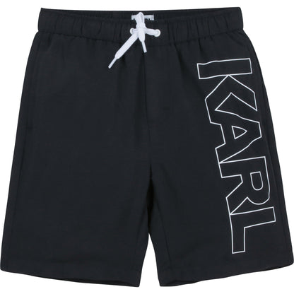 Karl Lagerfeld Boys Logo Swim Trunks