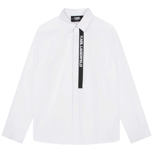 Karl Lagerfeld Boys Button Up Shirt w/ Logo