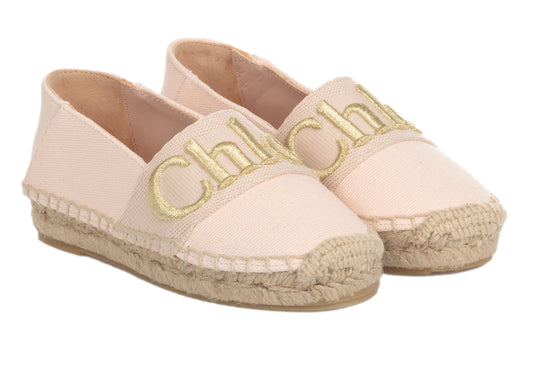 Chloe Girls Logo Espadrilles