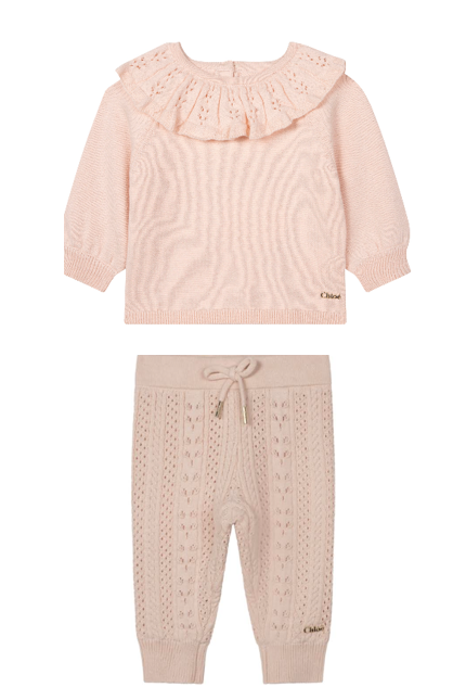 Chloe Baby Girl Knitted Sweater Set