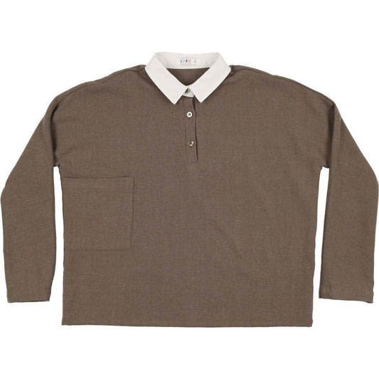 Coco Blanc Wool Collared Shirt