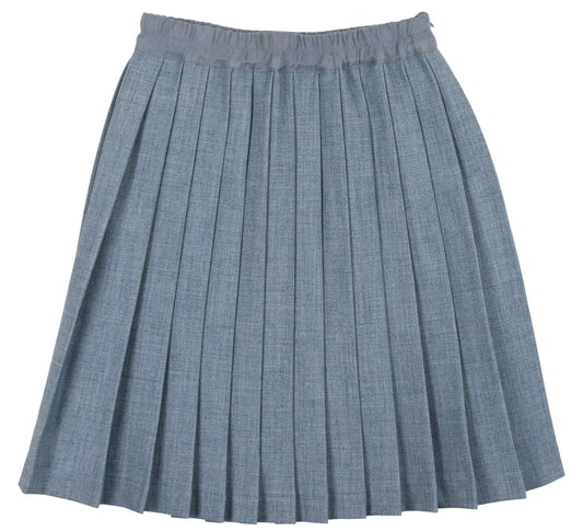 Coco Blanc Wool Pleated Skirt