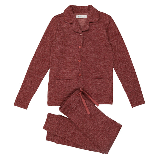 Coco Blanc Knit Grandpa Set