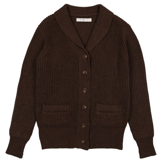 Coco Blanc Boys Shawl Collar Cardigan