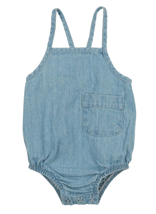 Coco Blanc Denim Romper