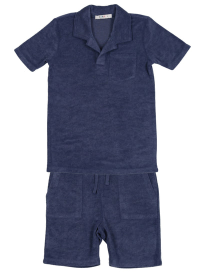 Coco Blanc Terry T-Shirt & Short Outfit Set