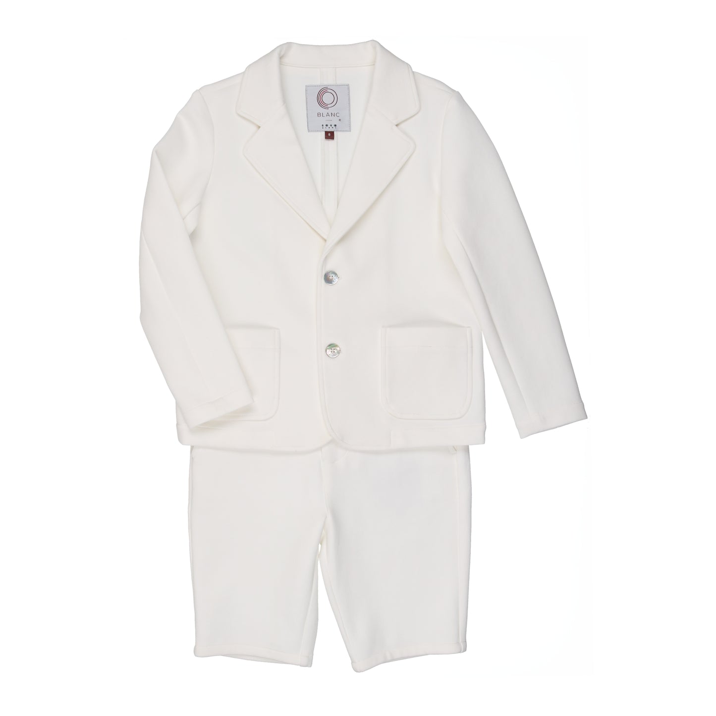 Coco Blanc Boys Pique Suit